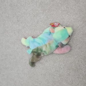 Sammy the tye dye bear beanie baby